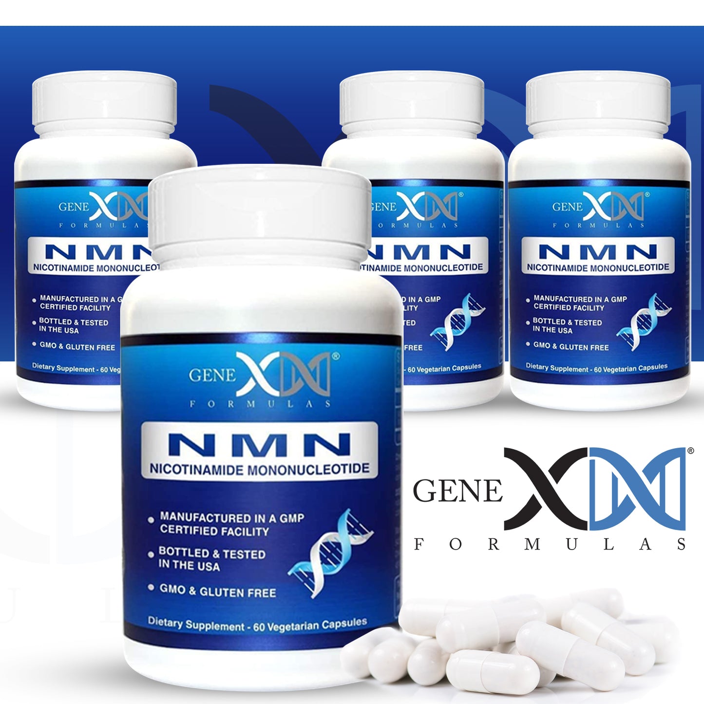 Genex Formulas NMN 250mg NMN Nicotinamide Mononucleotide (4 pack)