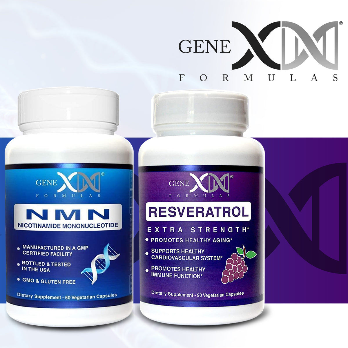 Genex Formulas NMN and Resveratrol Dynamic Duo