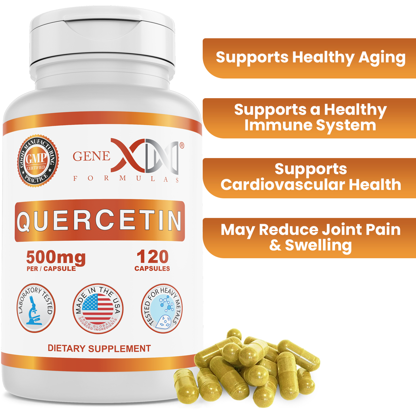 Genex Quercetin 500mg (120 capsules)