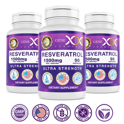 Resveratrol 1500mg Extra Strength (3-Pack )