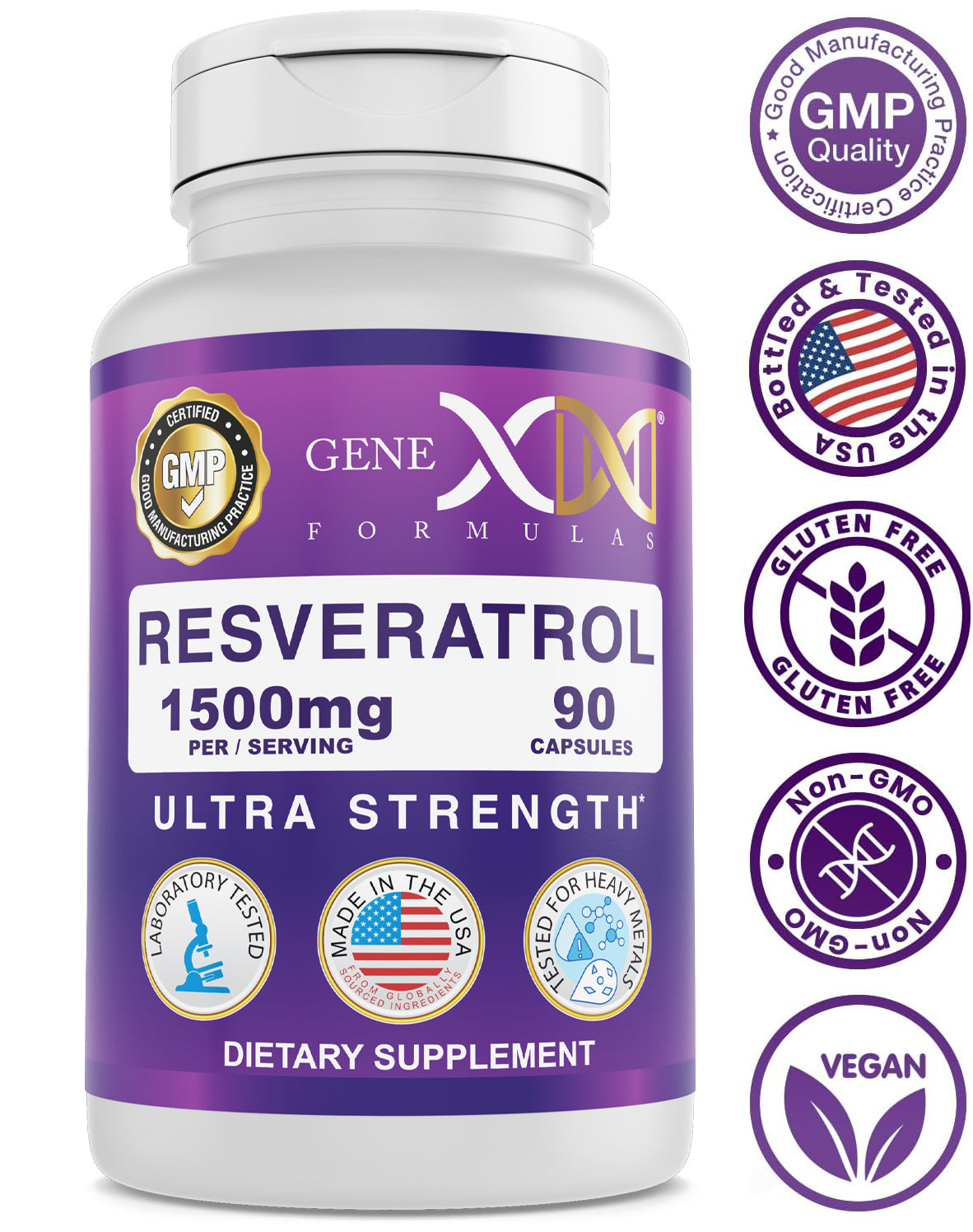 Resveratrol 1500mg Extra Strength (3-Pack )