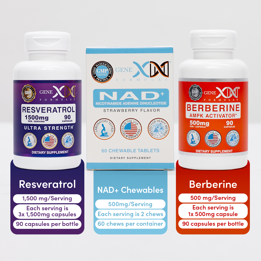 Berberine, Resveratrol & NAD+ Chewable Combo