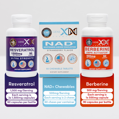 Berberine, Resveratrol & NAD+ Chewable Combo