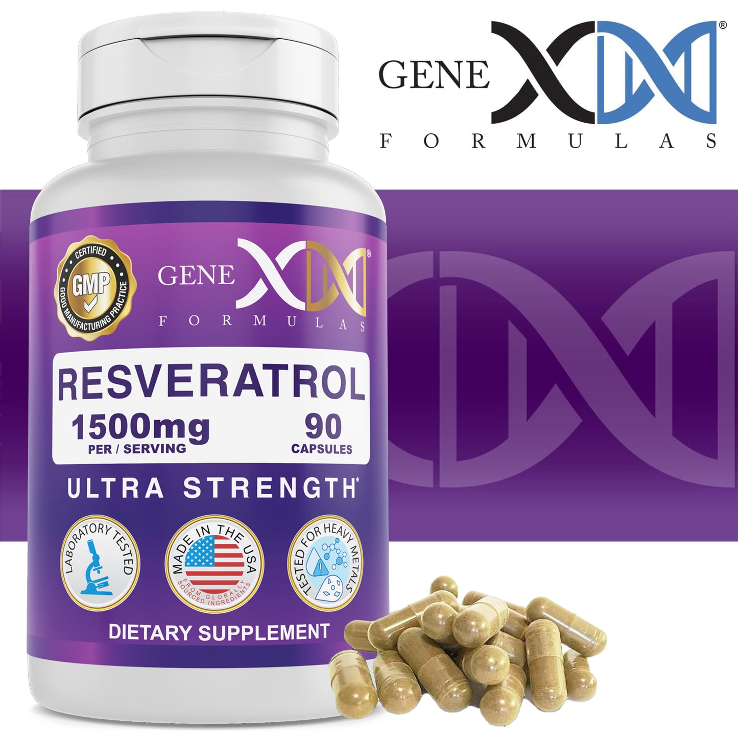 Resveratrol 1500mg Extra Strength (3-Pack )