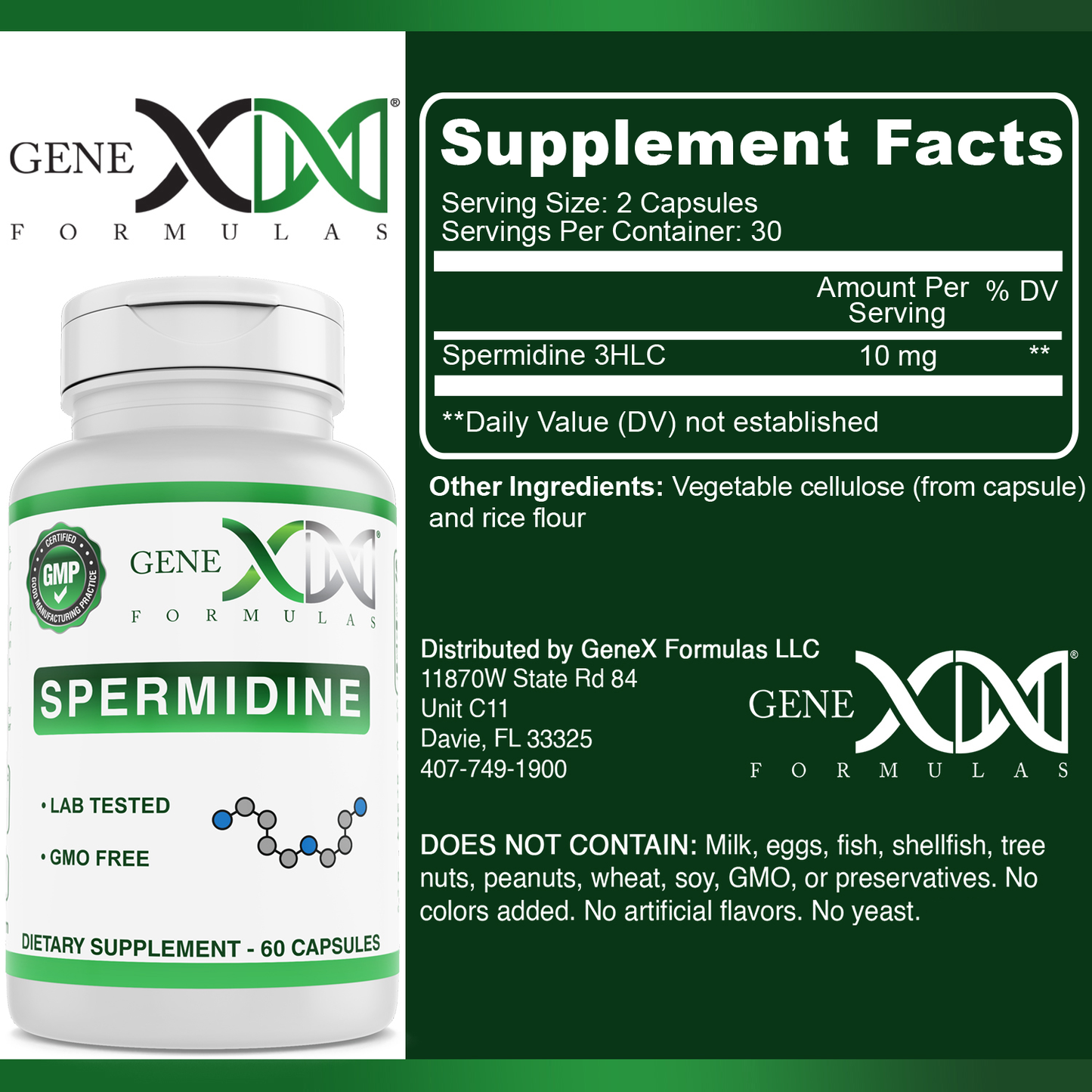 Genex Spermidine 10m (60 Capsules)