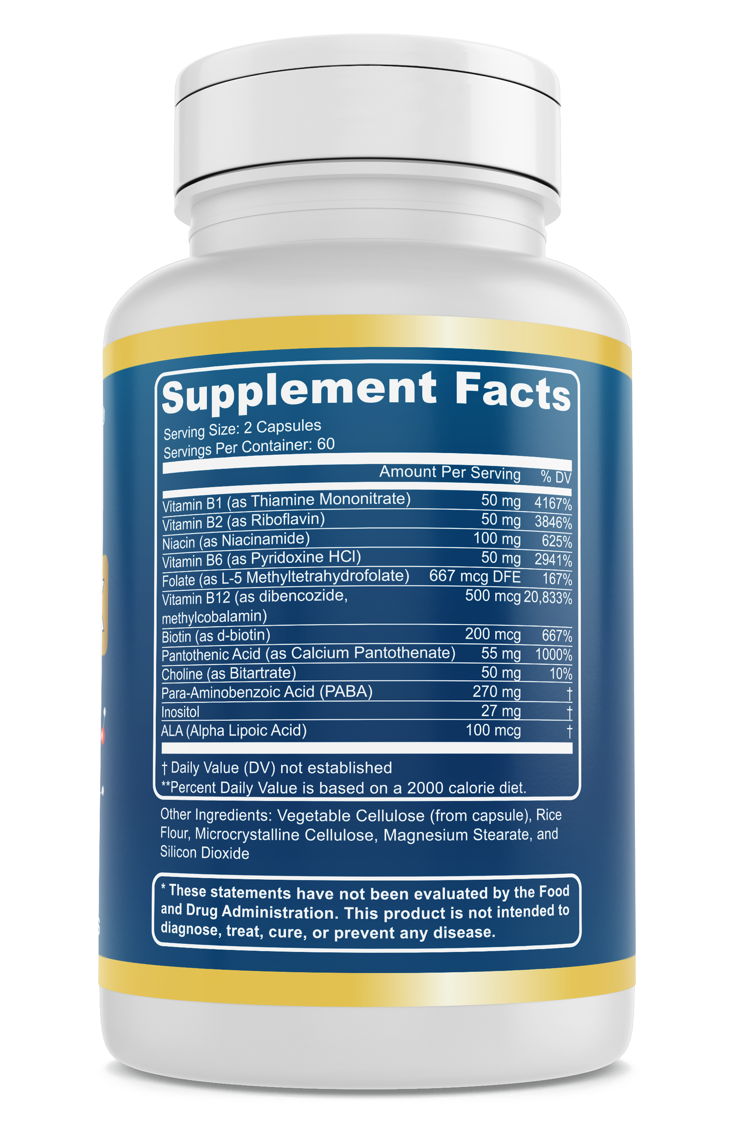 Genex Super B-Complex Proprietary Organic Blend (120 Capsules)