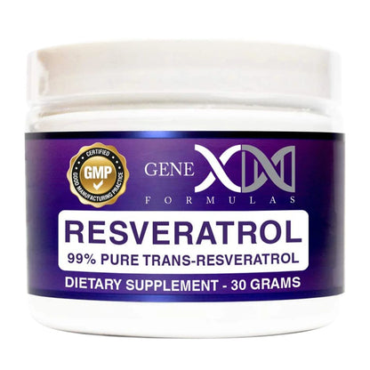 Genex 99% Pure Micronized Trans-Resveratrol Powder 1000mg (30 Gram Tub)