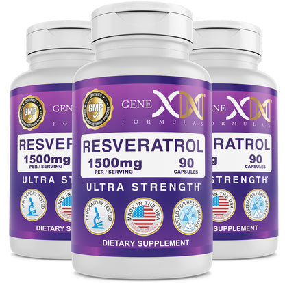 Resveratrol 1500mg Extra Strength (3-Pack )