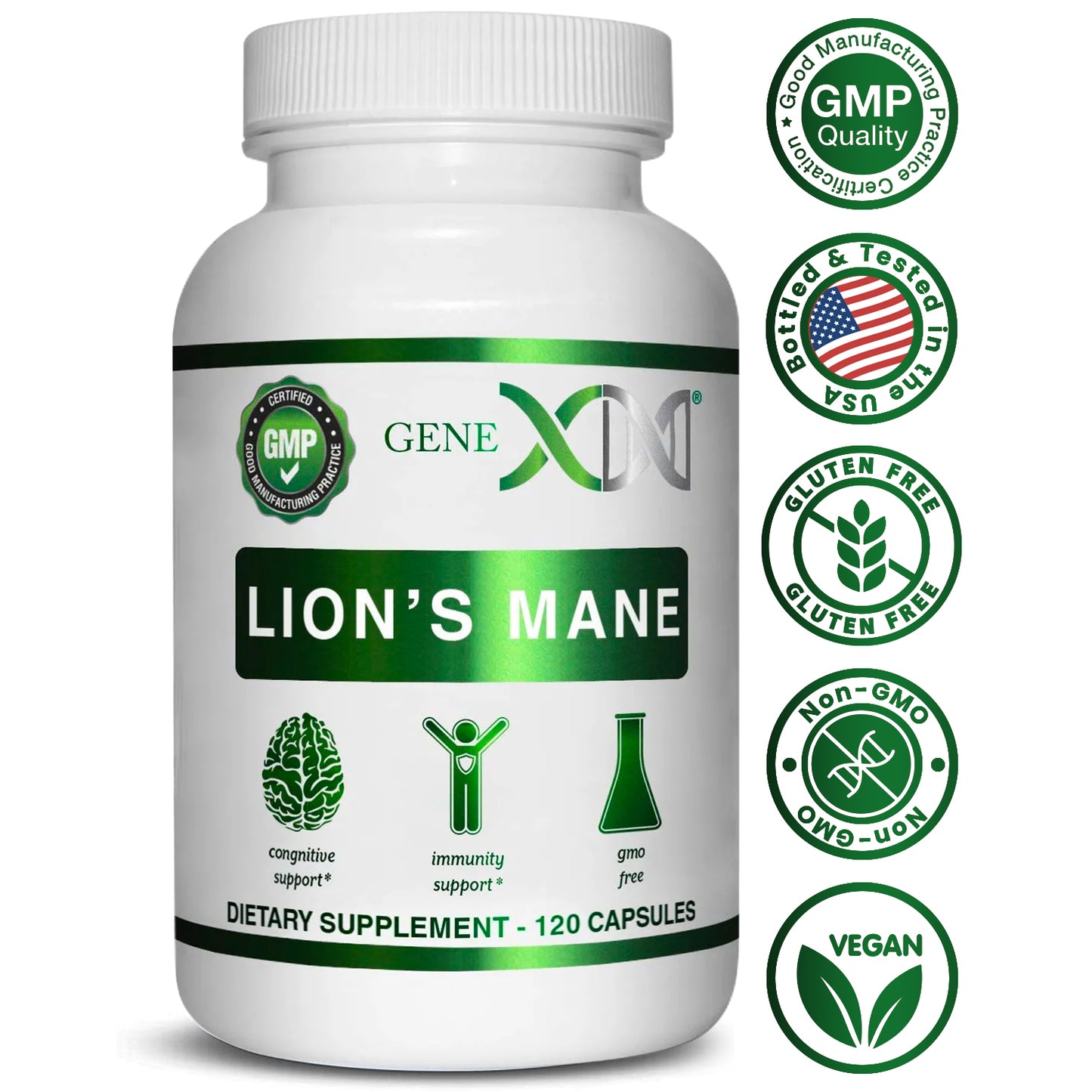 Genex Lion's Mane 1000mg (120 Capsules)