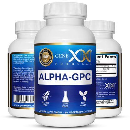 Genex Alpha GPC 600mg (60 Capsules)